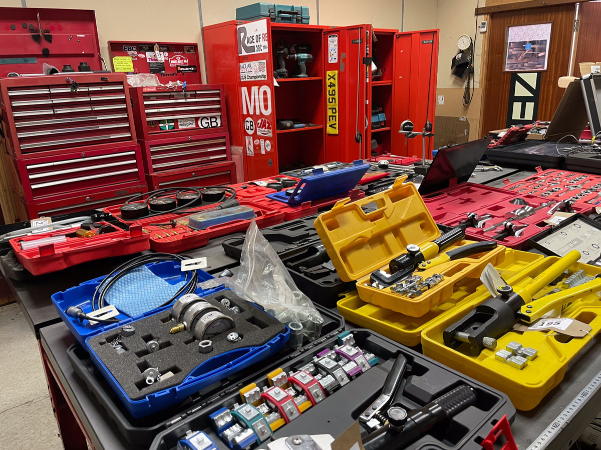 Garage Equipment, Tools & Stock of an Automotive Development Engineer