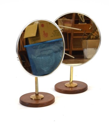 Lot 173 - A pair of 1960's vanity mirrors with circular...