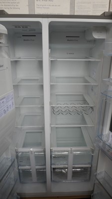 Lot 12 - KAG93AIEPGB Bosch Side-by-side fridge-freezer