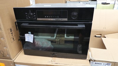 Lot 125 - CMA583MB0BB Bosch Built-in Microwave with hot...