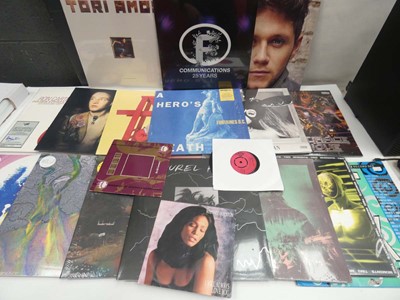 Lot 2044 - Box containing LP and 45 vinyl records to...
