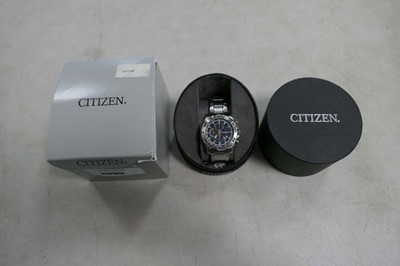 Lot 2050 - Citizen chronograph stainless steel strap...