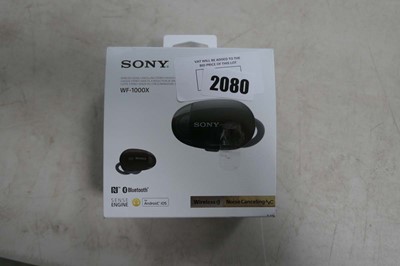 Lot 2080 - Sony WF-1000X wireless earbuds in box