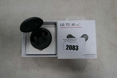 Lot 2083 - LG Tone Free wireless earbuds in box