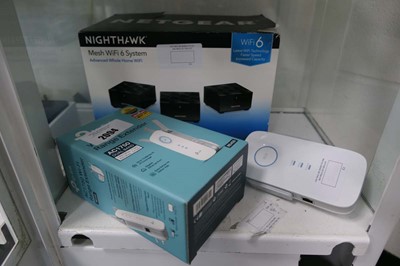 Lot 2094 - Netgear Nighthawk mesh wifi 6 system together...