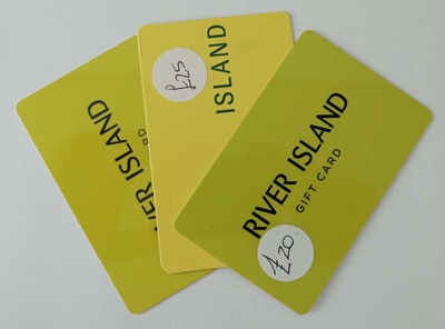 Lot 82 - River Island (x3) - Total face value £70