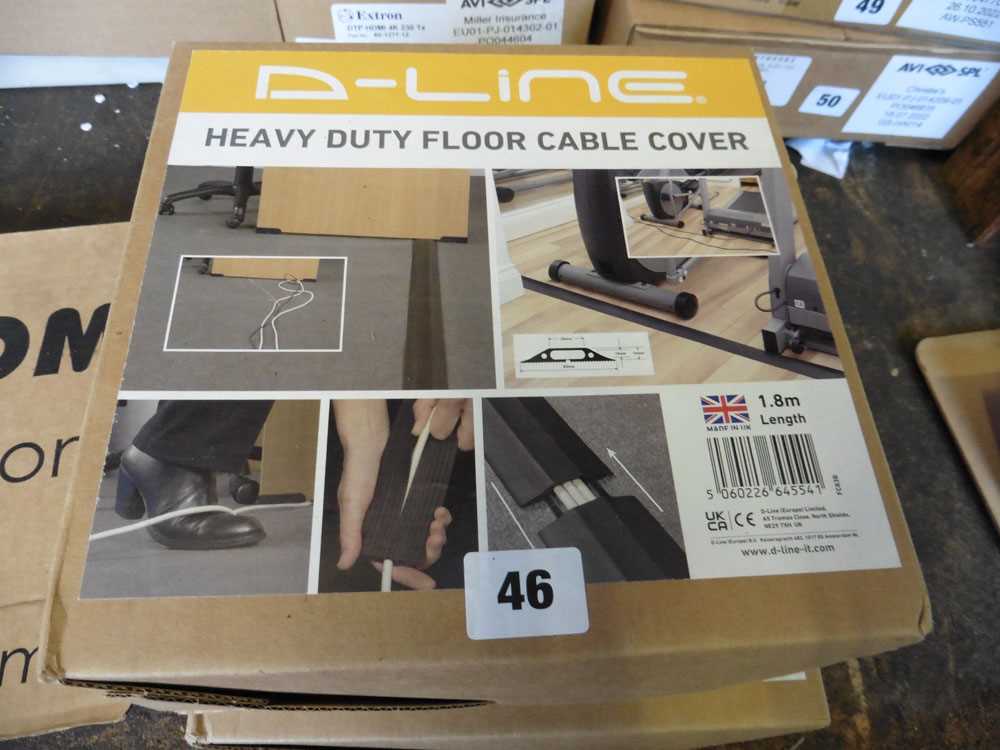Lot 46 2 D Line heavy duty floor cable covers, 1.8m