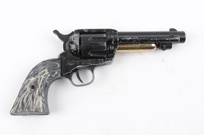 Lot 1603 - .22 Crosman Single Action 6 Co2 revolver, no....