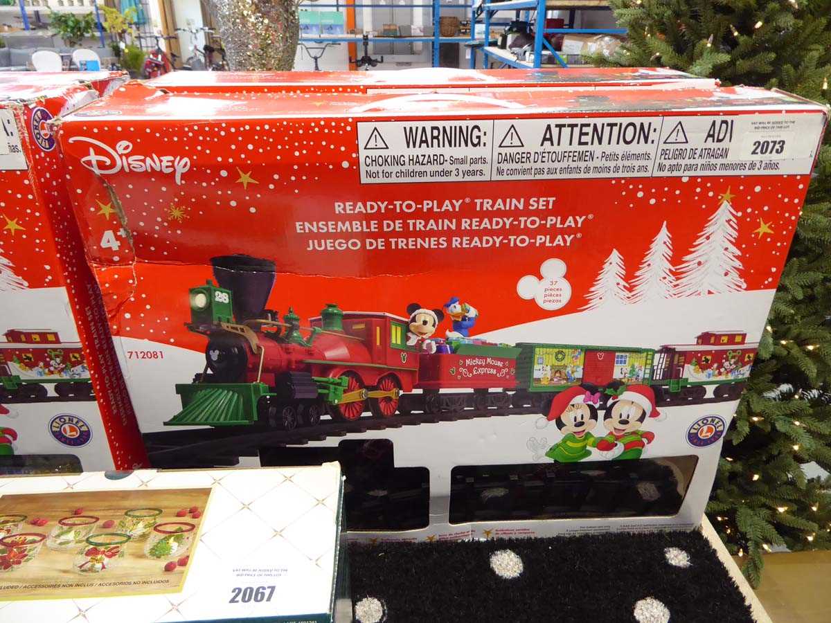 Lot 2073 Disney Christmas themed train set