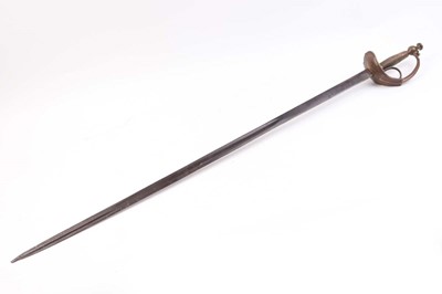 Lot 52 - European court sword, 33 ins singled edged...