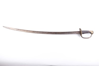 Lot 53 - 19th century sabre, 35 ins blade with single...