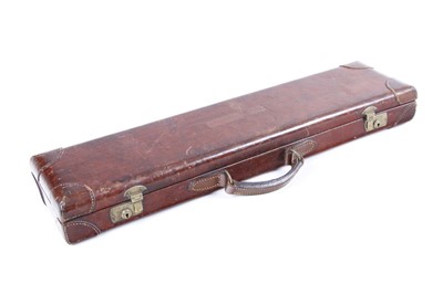 Lot 25 - A lightweight Churchill XXV leather gun case,...