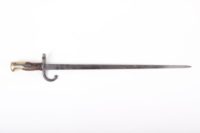 Lot 1073 - French M1874 Gras bayonet with 20½ ins blade