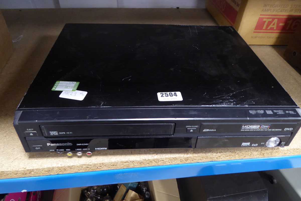 Lot 2504 Panasonic DMREZ48V DVD and VHS player