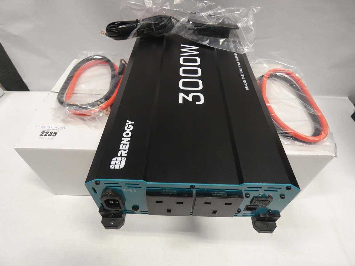 Lot 2235 - Renogy 3000W Pure Sine Wave inverter