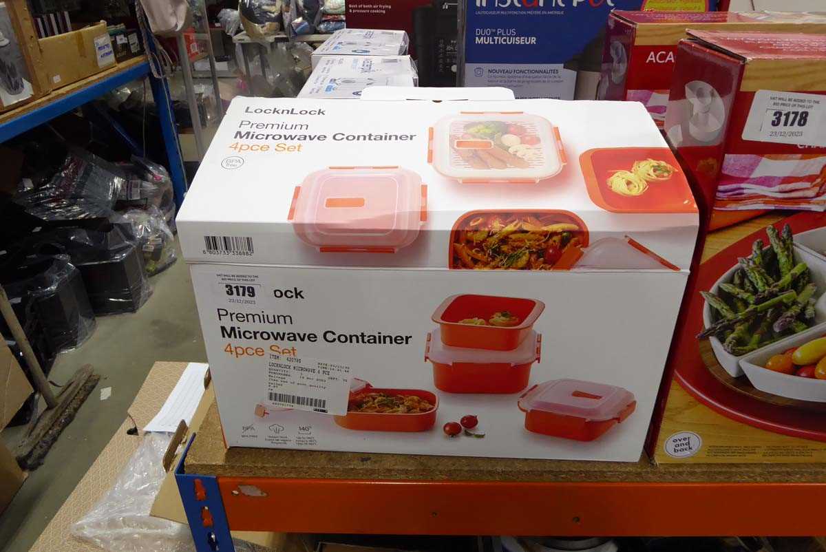Lot 3179 Premium microwave container set