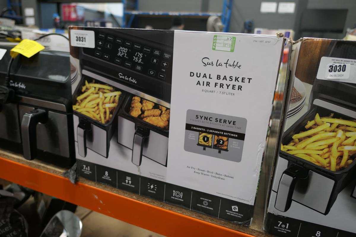 Lot 3031 - Boxed Dual Basket Air Fryer