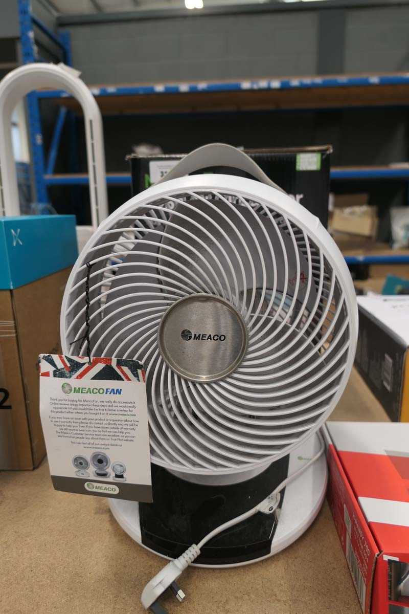 Lot 3113 1 boxed and 1 unboxed Meaco fans