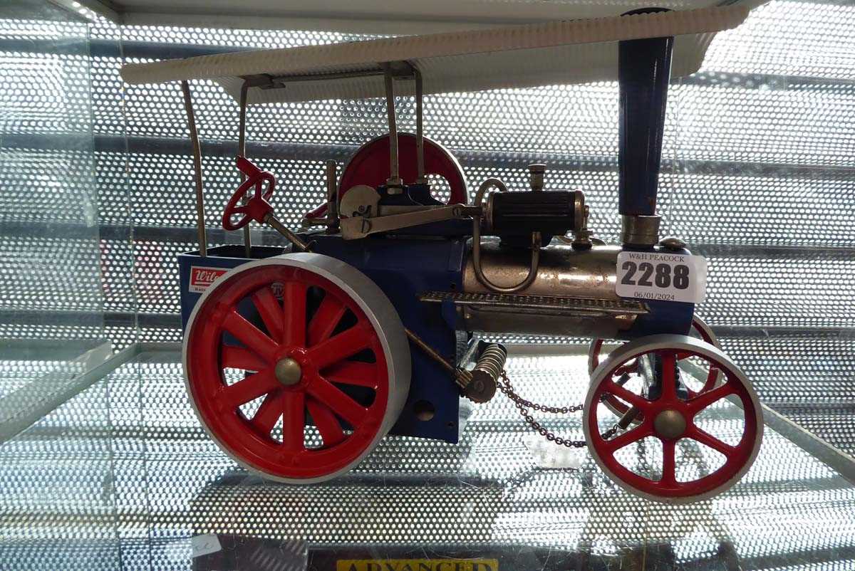 Lot 2288 Wilesco model steam traction engine
