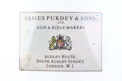 Lot 1035 - Reproduction metal advertising sign for James...