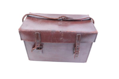 Lot 1036 - Brown hard leather cartridge bag