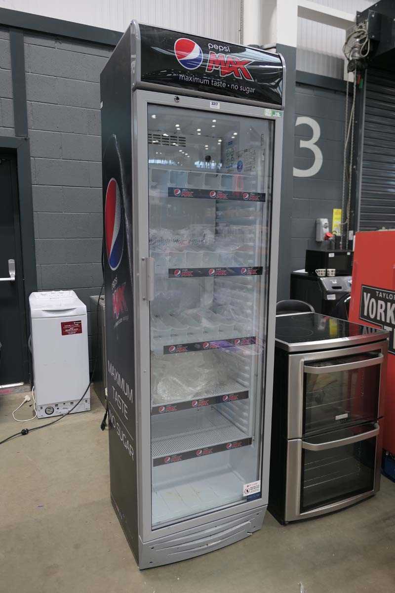 Lot 3317 Pepsi Max fridge