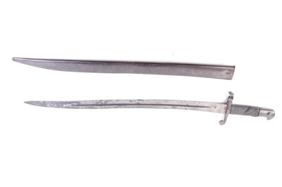 Lot 84 - British P1860 Martini Henry Yataghan sword...