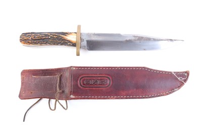 Lot 80 - Bowie knife by R. Middleton, Sheffield, 9½ ins...