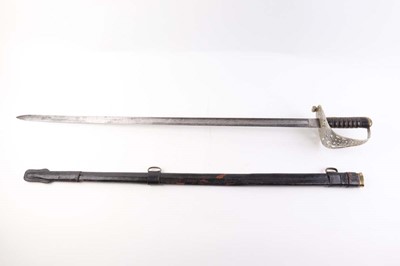 Lot 65 - A sword blade by Manton, 34 ins, the ricasso...
