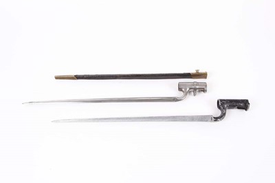 Lot 74 - 1853 Pattern socket bayonet with scabbard,...