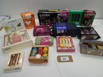 Lot 14 toiletry gift sets including Lynx, FCUK,...