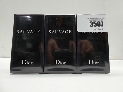 Lot 3 x Dior Sauvage edt 60ml