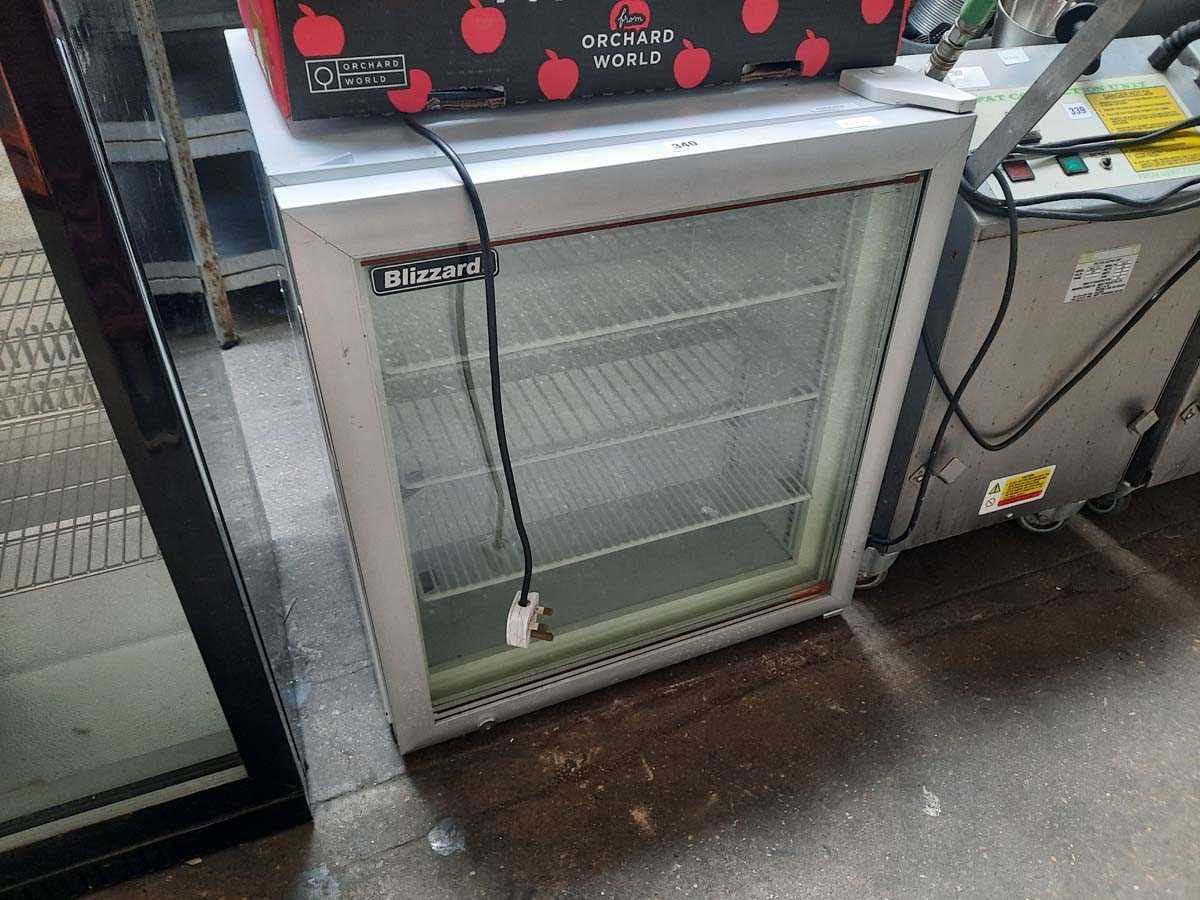 Lot 340 60cm Blizzard bench top display freezer