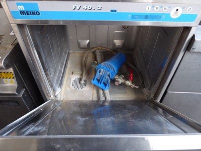 Lot 57 - 60cm Meiko FV40.2 under counter drop front washer