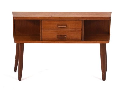 Lot 44 - A 1960/70's teak console or telephone table...