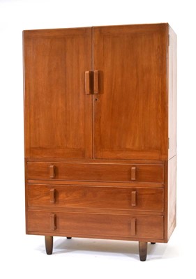 Lot 50 - A 1950/60's solid teak dressing cabinet with...