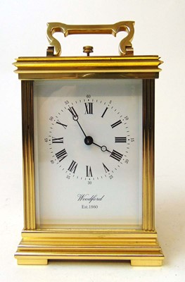 Lot 77 - A good brass cased carriage clock, with...