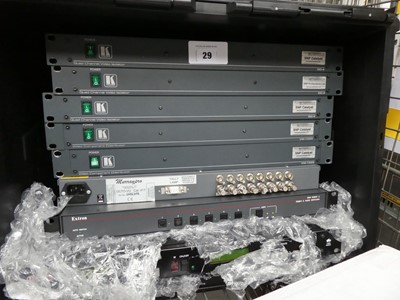 Lot 29 - 8 rack mounted units including TV One CS650A...
