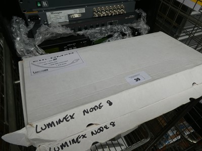 Lot 30 - 2 Luminex DMX8 splitter hubs with boxes