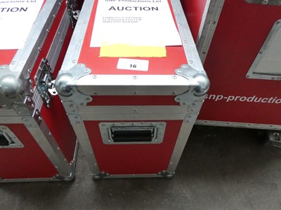 Lot 16 - Red flight case containing Samsung 23" LCD...