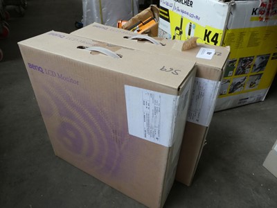 Lot 45 - 2 BenQ LCD monitors with boxes