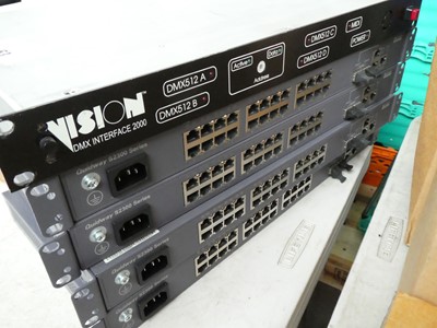 Lot 63 - 5 items - 1 vision DMX interface 2000 and 4...