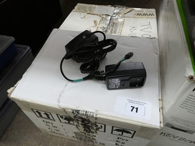 Lot 71 - Various keyboards, printer and TV One 5 volt...