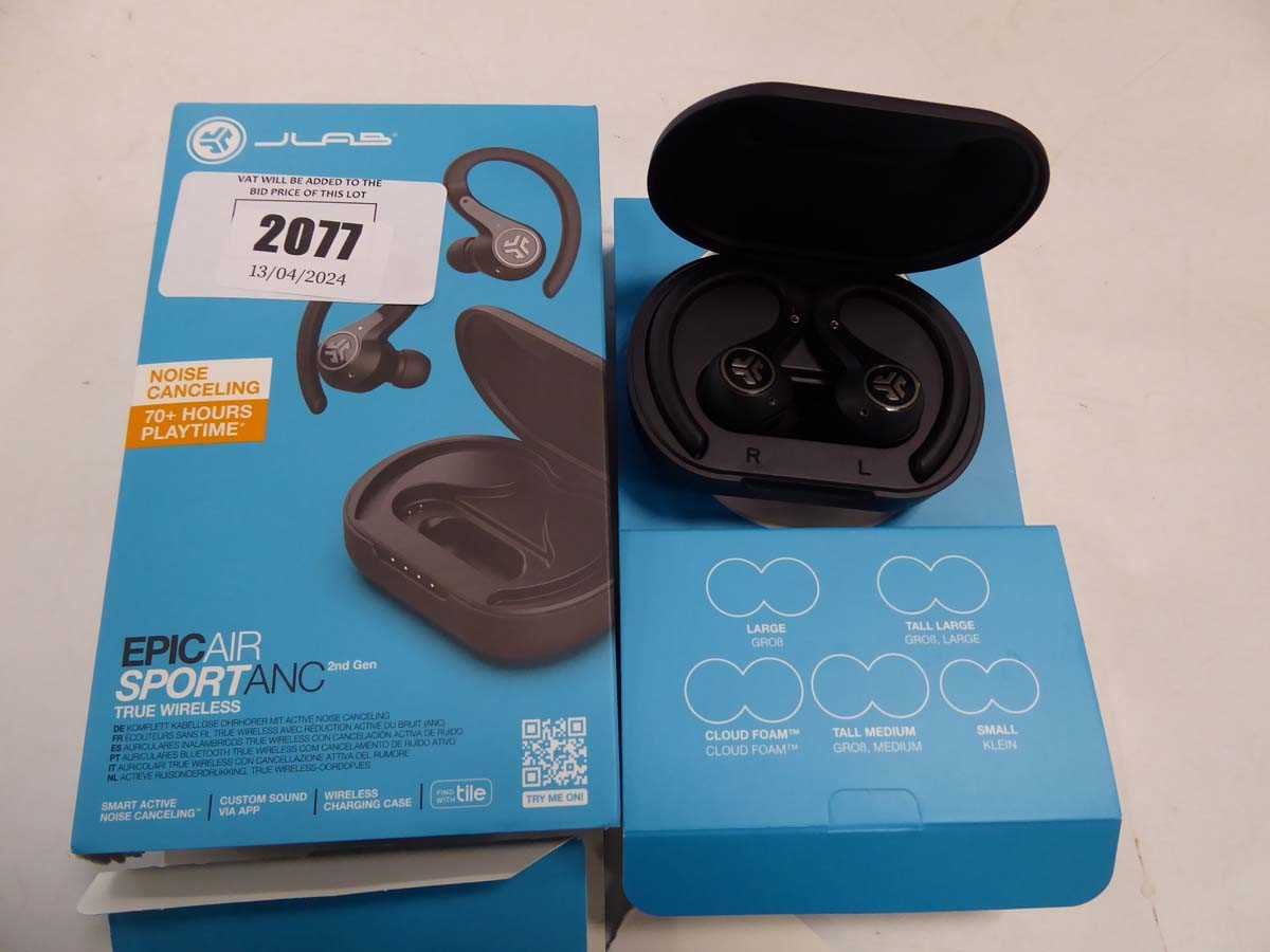 Lot 2077 JLab Epic Air Sport ANC earbud set