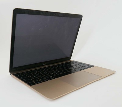 Lot 2015 - MacBook 13" 2017 A1534 Gold laptop with Intel...