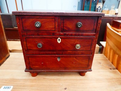 Lot 34 - An apprentice chest of two short over two long...