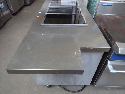 Lot 10 - 200cm electric mobile heated servery unit with...