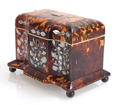 Lot 36 - A Georgian tortoise-shell, mother-of-pearl...