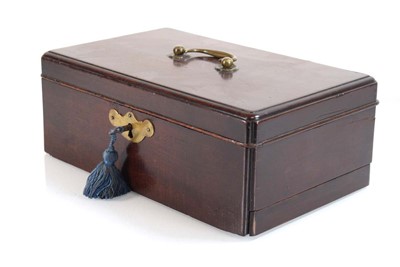 Lot 40 - A George III mahogany writing or artist's box...