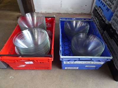 Lot 18 - 2 plastic trays containing a large qty of...